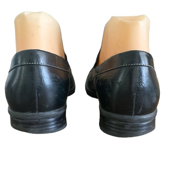 Naturalizer Leather Slip On Loafer Sz 7N Black #111D - Picture 8 of 10